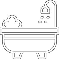 Badewanne-Vektor-Symbol vektor