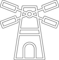 Symbol für Windmühlenvektor vektor