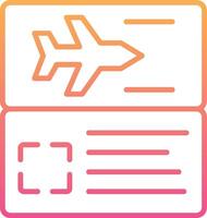 Vektorsymbol für Flugtickets vektor