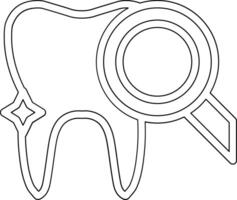 Dental Untersuchung Vektor Symbol