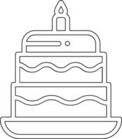 Hochzeitstorte-Vektor-Symbol vektor