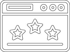 Webseite Bewertung Vektor Symbol