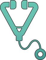 Stethoskop-Vektor-Symbol vektor