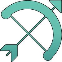 Bogen und Pfeil Vektor Symbol