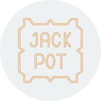 Jackpot-Vektor-Symbol vektor