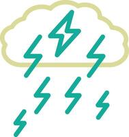 Gewitter Vektor Symbol