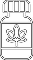 Cannabis Öl Vektor Symbol