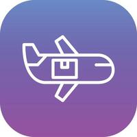 flygplan leverans vektor ikon