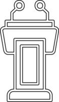 Podium-Vektor-Symbol vektor