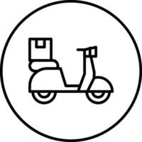 Lieferung Fahrrad Vektor Symbol