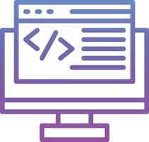 Vektorsymbol für die Webprogrammierung vektor