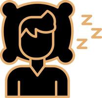 Schlaflosigkeit Vektor Symbol