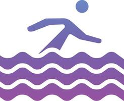 Schwimmen Person Vektor Symbol
