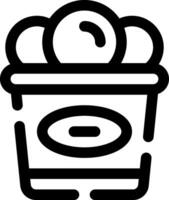 detta ikon eller logotyp is grädde ikon eller Övrig var den förklarar de Allt typer av is grädde, vara den smaker, färger, listor av is krämer och andra eller design Ansökan programvara eller Övrig vektor