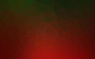 dunkelgrüne, rote polygonale Vektorvorlage. vektor