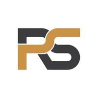Initiale Brief rs Logo oder sr Logo Vektor Design Vorlage
