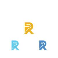 r oder rr Logo und Symbol Design vektor