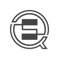 Initiale qs Brief Logo mit kreativ modern Geschäft Typografie Vektor Vorlage. kreativ abstrakt Brief sq Logo Design.