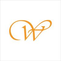 Initiale Brief wp oder pw Logo Vektor Design Vorlage