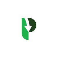 Initiale Brief pp Logo oder p Logo Vektor Design Vorlage