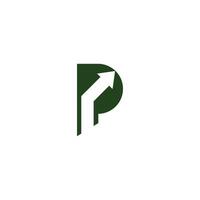 Initiale Brief pp Logo oder p Logo Vektor Design Vorlage