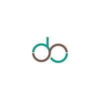 Initiale Brief ob oder bo Logo Vektor Design Vorlage