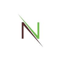 Initiale Brief nv Logo oder vn Logo Vektor Design Vorlage