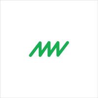 Initiale Brief wm Logo oder mw Logo Vektor Design Vorlage