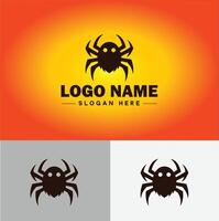 Spindel logotyp vektor konst ikon grafik för företag varumärke företag ikon Spindel logotyp mall