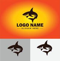 Hai Logo Vektor Kunst Symbol Grafik zum Unternehmen Marke Geschäft Symbol Hai Logo Vorlage