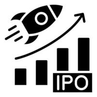 ipo starten Symbol Linie Vektor Illustration