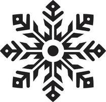 Gletscher Schönheit beleuchtet Vektor Logo Design Schneeflocken Anmut enthüllt ikonisch Emblem Design