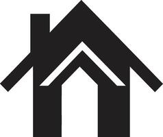 städtisch Leben Symbol modern Haus Logo Symbol zeitgenössisch Bungalow Eleganz Logo Design Vektor