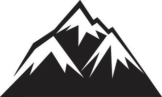majestätisch Angebot ikonisch Berg Emblem ätherisch Spitzen Berg Illustration vektor