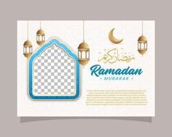 elegant Ramadan kareem Hintergrund, zum Poster, Rahmen Konzept, Flyer, Poster. Vektor Illustration