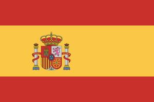 Spanien Flagge National Emblem Grafik Element Illustration vektor