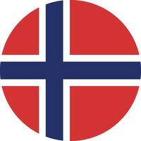 Norwegen Flagge National Emblem Grafik Element Illustration vektor