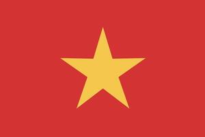 Vietnam Flagge National Emblem Grafik Element Illustration vektor