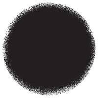 abstrakt svart spannmål runda form isolerat på vit bakgrund. vektor illustration.