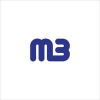 Initiale Brief mb Logo oder bm Logo Vektor Design Vorlagen