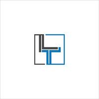 Initiale Brief lt Logo oder tl Logo Vektor Design Vorlage