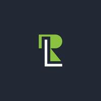 Alphabet Initialen Logo lr, rl, l und r vektor