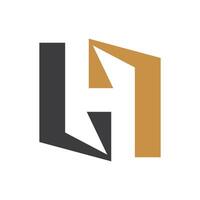 Initiale Brief lh Logo oder hl Logo Vektor Design Vorlage