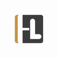 Initiale Brief lh Logo oder hl Logo Vektor Design Vorlage