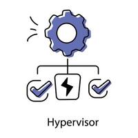 kreativ Arbeitsablauf Gekritzel Symbol vektor