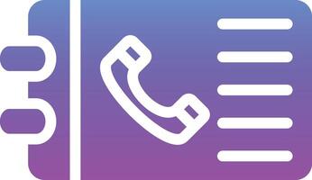 Telefonbuch Vektor Icon