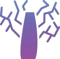 Vektorsymbol für trockenen Baum vektor