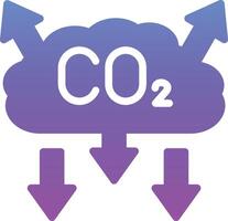 co2 Verschmutzung Vektor Symbol