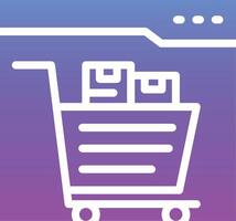 E-Commerce-Shopping-Vektorsymbol vektor