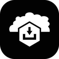 Cloud-Download-Vektorsymbol vektor